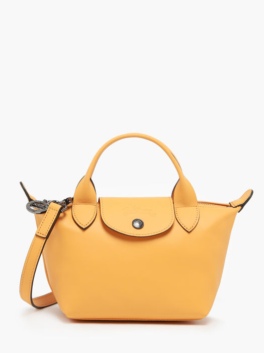 Étiquette à Bagage En Cuir Véritable Couleur Abricot - Neuve