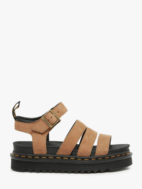 Sandals In Leather Dr martens Brown women 31735439