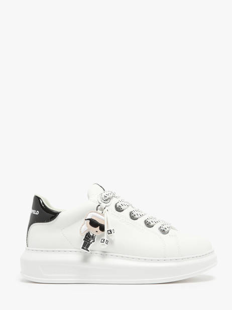 Sneakers In Leather Karl lagerfeld White women KL62576N