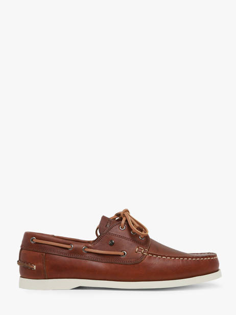 Boat Shoes In Leather Redskins Brown men ORLAND