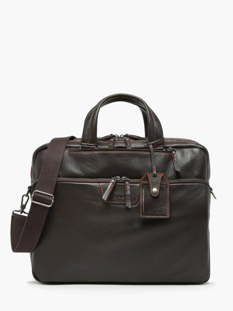 Leather Foulonné Business (back)pack Etrier Brown foulonne EFOU8122