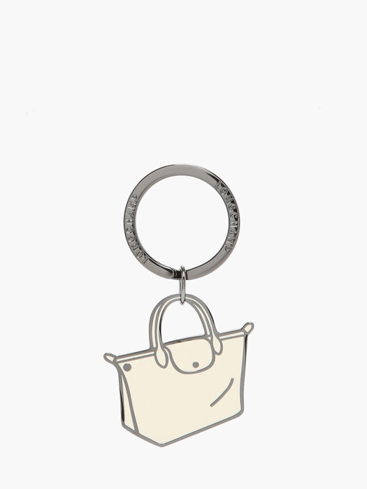 Longchamp Metal Porte clés Beige