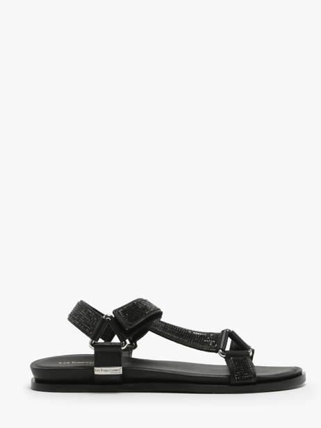 Sandals In Leather Les tropeziennes Black women CASPY