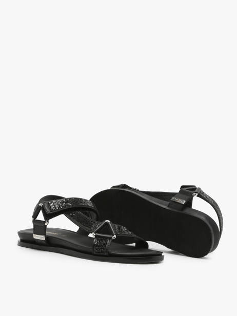 Sandals In Leather Les tropeziennes Black women CASPY other view 4