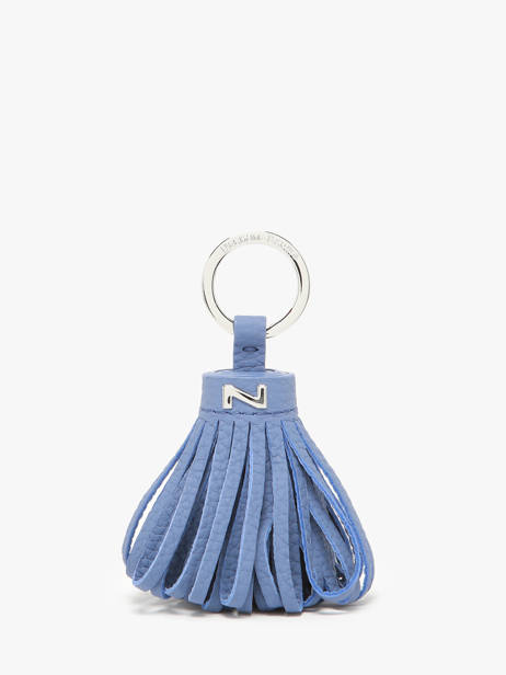 Leather Dahlia Key Chain Nathan baume Blue original n 100100N