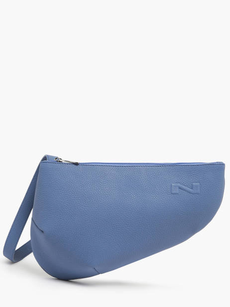 Leather Crossbody Bag Large City Perle Nathan baume Blue n city 1