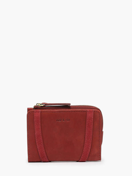 Wallet Leather Vintage Nat et nin Red vintage ROZA