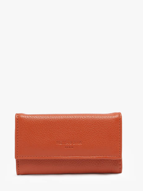 Keychain Leather Hexagona Orange confort 460609