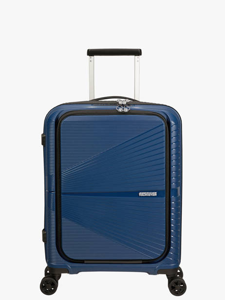 Valise Cabine Avec Poche Frontale American tourister Bleu airconic 88G005