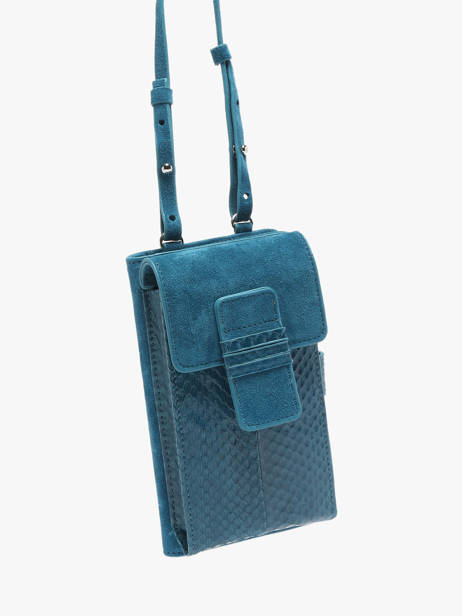 Étui Téléphone New Zack Cuir Great by sandie Bleu new zack SNA vue secondaire 2