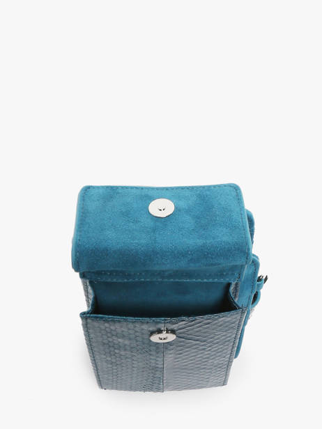 Étui Téléphone New Zack Cuir Great by sandie Bleu new zack SNA vue secondaire 3