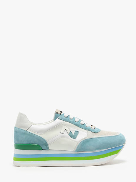Sneakers In Leather Nathan baume Blue women 241NS15