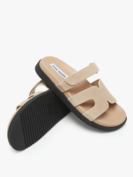 Mules Missile En Cuir Steve madden Beige women 11003028 vue secondaire 1
