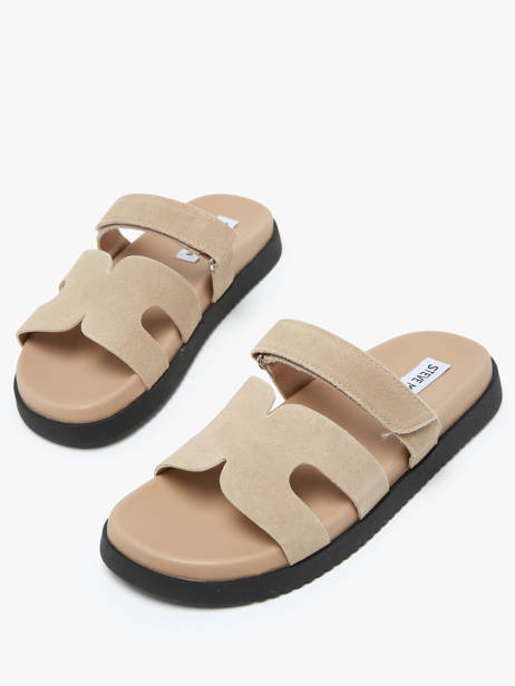 Mules Missile En Cuir Steve madden Beige women 11003028 vue secondaire 3