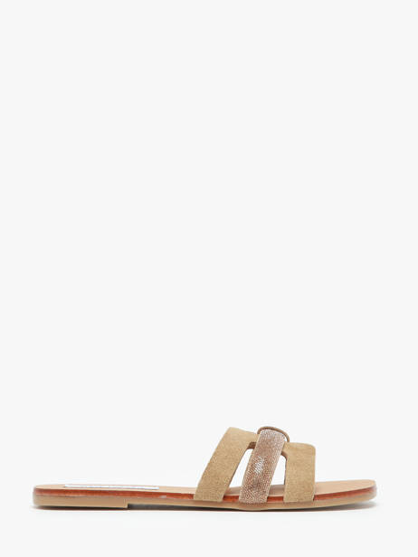 Mules Edriah En Cuir Steve madden Beige women 11002559