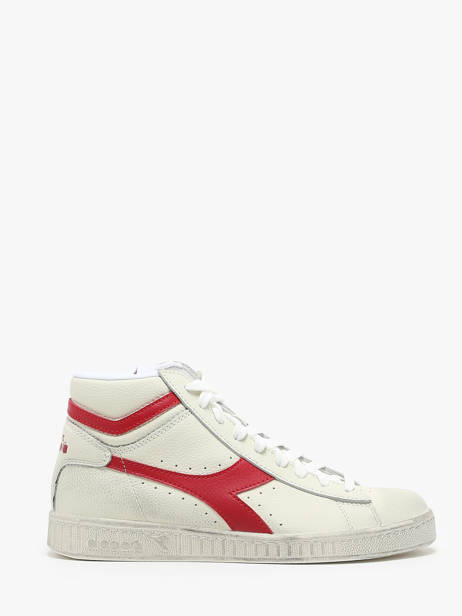 Sneakers Game L Hi Waxed In Leather Diadora Red unisex 178300