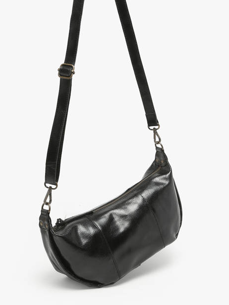 Shoulder Bag Calian Leather Pieces Black calian 17149401 other view 2