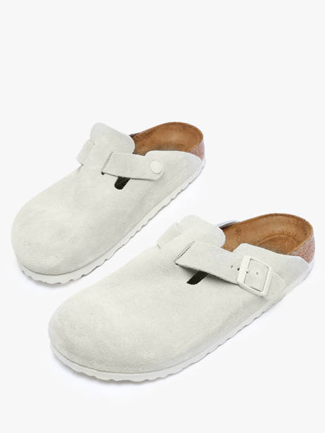 Slippers In Leather Birkenstock White women 1024740 other view 1