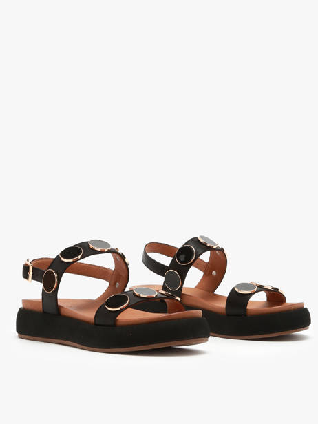 Sandals In Leather Inuovo Black women A96009 other view 2