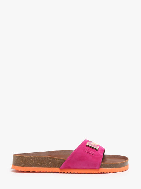 Slippers In Leather Nathan baume Pink women 241N70