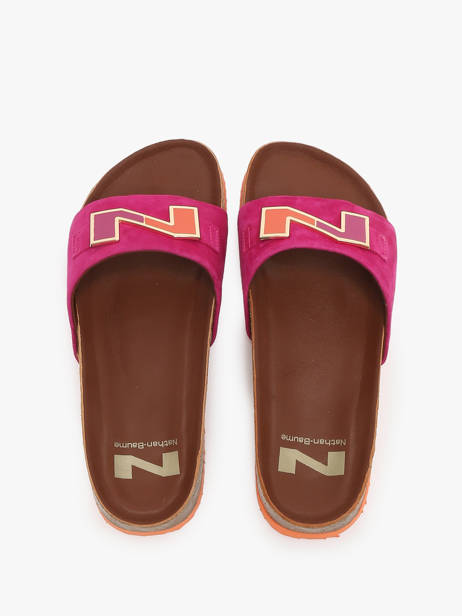 Slippers In Leather Nathan baume Pink women 241N70 other view 4