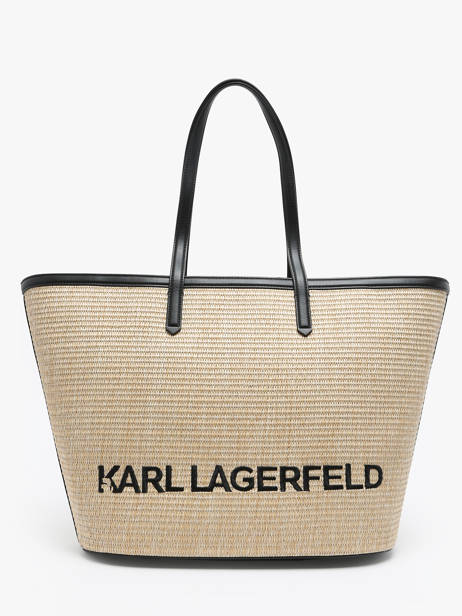 Sac Porté épaule K Essential Raphia Karl lagerfeld Beige k essential 241W3057