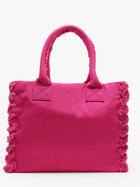 Shoulder Bag Logo Shopper Cotton Pinko Pink logo shopper A1WQ other view 4