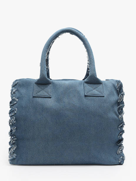 Shoulder Bag Logo Shopper Cotton Pinko Blue logo shopper A1WT other view 4