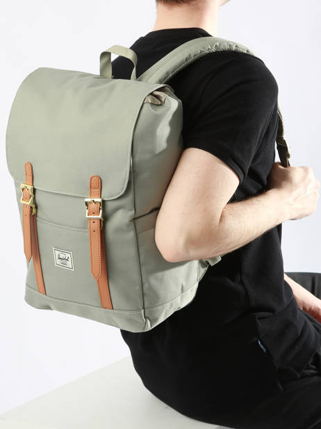 1 Compartment Backpack Herschel Green classics 11400 other view 1