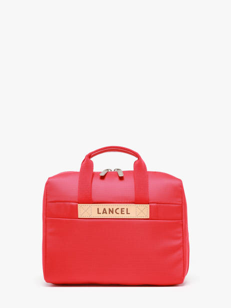 Toiletry Kit No Partance Polyester And Leather Lancel Red neo partance A12977