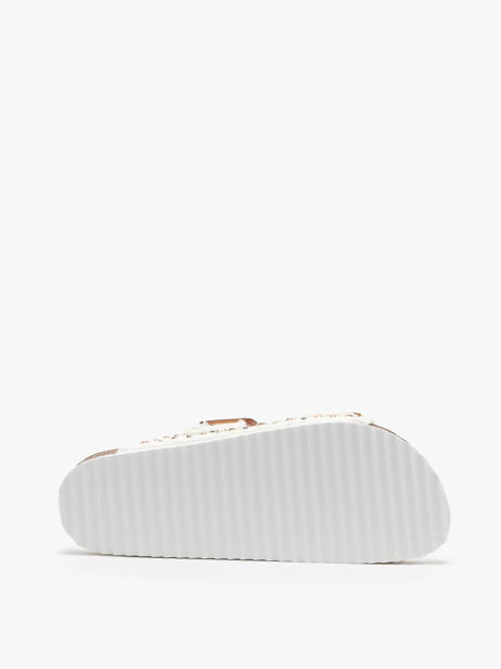 Slippers Fusbett Colors of california White women HCBIO406 other view 4