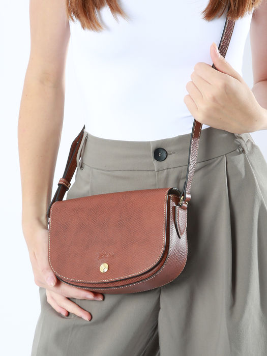 Longchamp Epure Sacs porté travers Marron