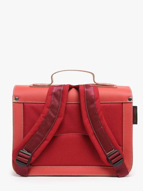 Cartable Manchot Cuir Own stuff Rouge preschool 14PING vue secondaire 3