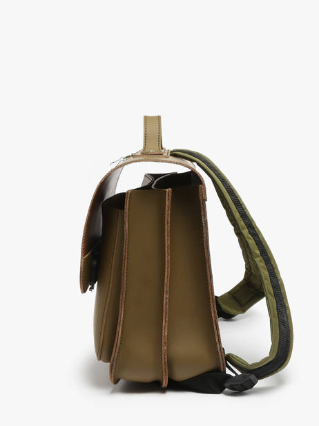 Leather Dinosaur Satchel Own stuff Green primary 47DINO other view 2
