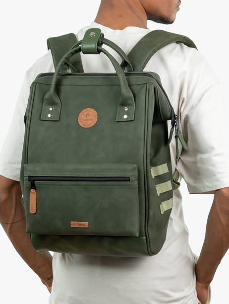 Adventurer Medium - Customisable Backpack  Cabaia Green adventurer BAGS other view 1