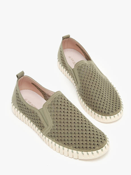 Moccasins Ilse jacobsen Green men TULIP140 other view 1