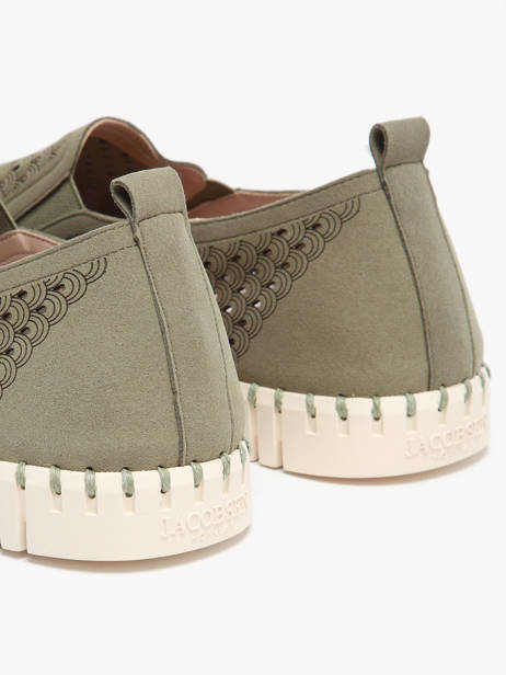 Moccasins Ilse jacobsen Green men TULIP140 other view 2
