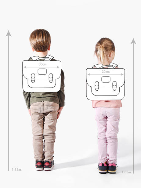 1 Compartment Satchel Kidzroom Multicolor lisbon beasties 4044 other view 1