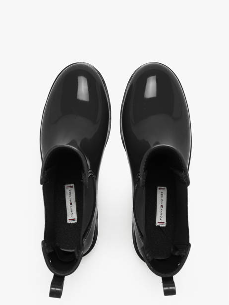 Rain Boots Tommy hilfiger Black women 8213BDS other view 5