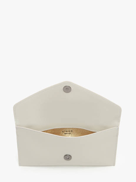 Medium Leather Paddock Clutch Bag Etrier Beige paddock TLOS1670 other view 3