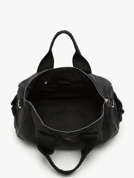 A4 Size Shoulder Bag Velours Vanessa wu Black velours MA0085 other view 3