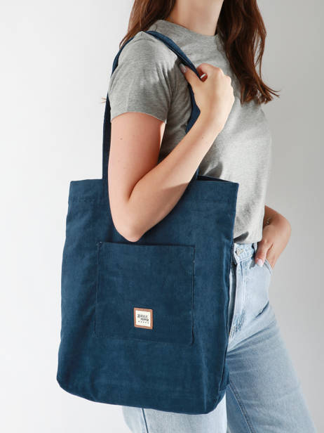 Sac Porté épaule A4 Basilic pepper Bleu delhi BDEH03 vue secondaire 1