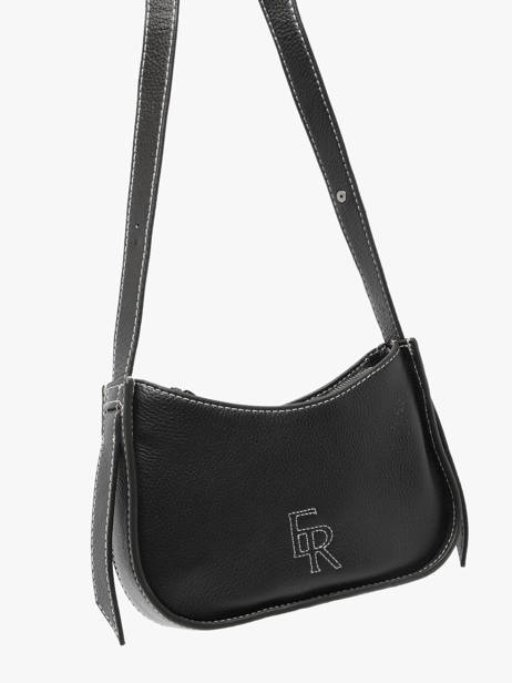 Shoulder Bag Foudre Leather Etrier Black foudre EFOD089S other view 2