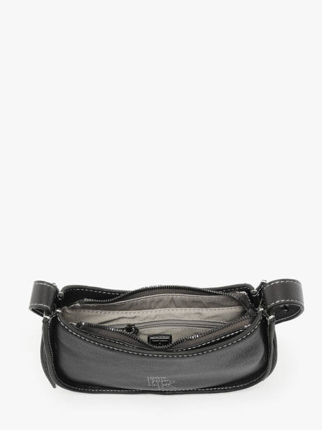 Shoulder Bag Foudre Leather Etrier Black foudre EFOD089S other view 3