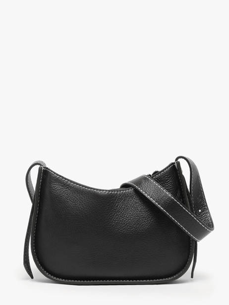 Shoulder Bag Foudre Leather Etrier Black foudre EFOD089S other view 4