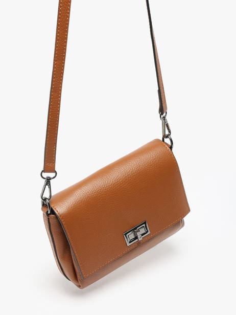 Sac Bandoulière Caviar Cuir Milano Marron caviar CA24061 vue secondaire 2