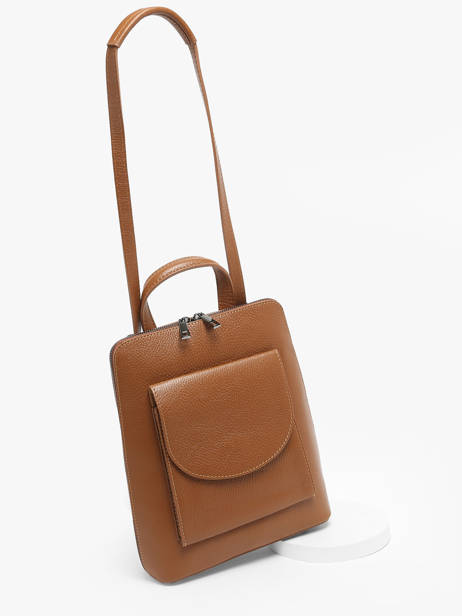 Shoulder Strap Backpack Milano Brown caviar CA240615 other view 2