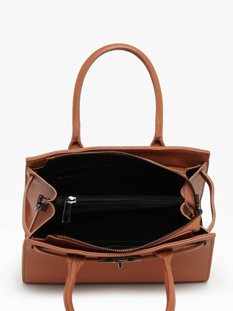 Sac à Main Caviar Cuir Milano Marron caviar CA24063 vue secondaire 3