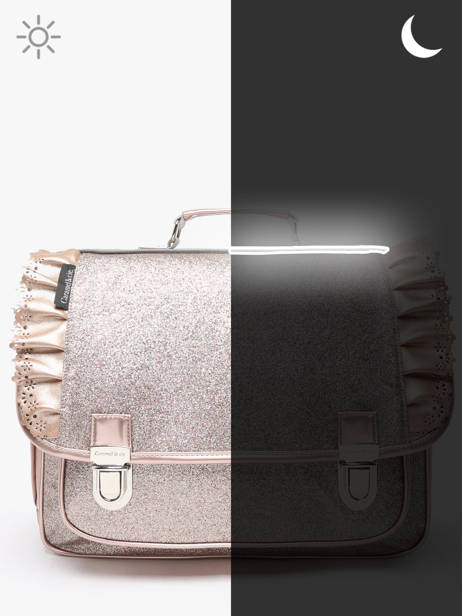Cartable 2 Compartiments Caramel et cie Or boheme FI vue secondaire 5