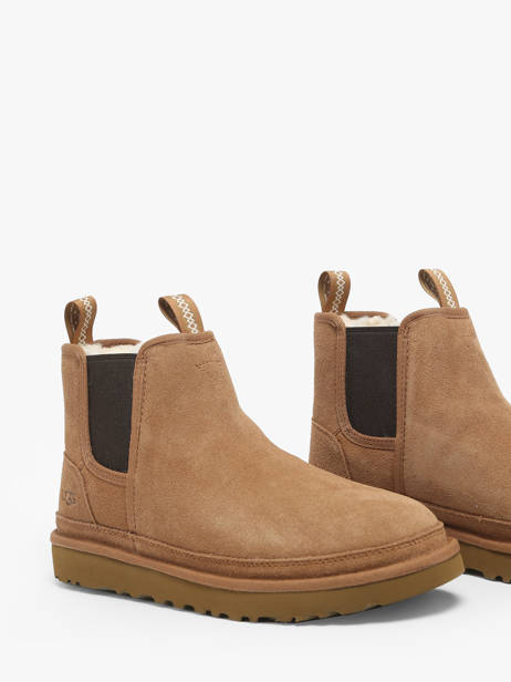 Boots Neumel Chelsea In Leather Ugg Beige men 1121644 other view 1